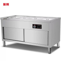 振刚 柜式保温售饭台 3大格 台