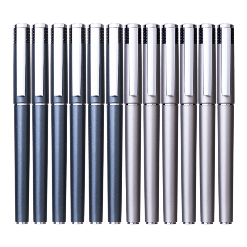 得力办公中性笔签字笔子弹头dls14307mm黑色