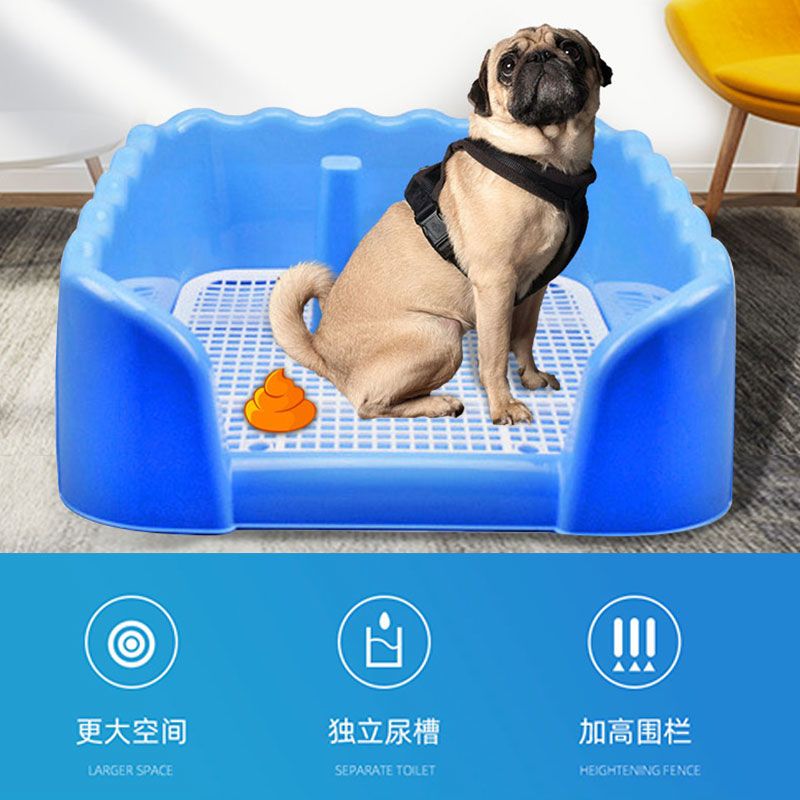 围栏狗厕所 狗狗便盆泰迪金毛狗厕所小型犬拉屎厕所尿盆狗狗清洁用品大号