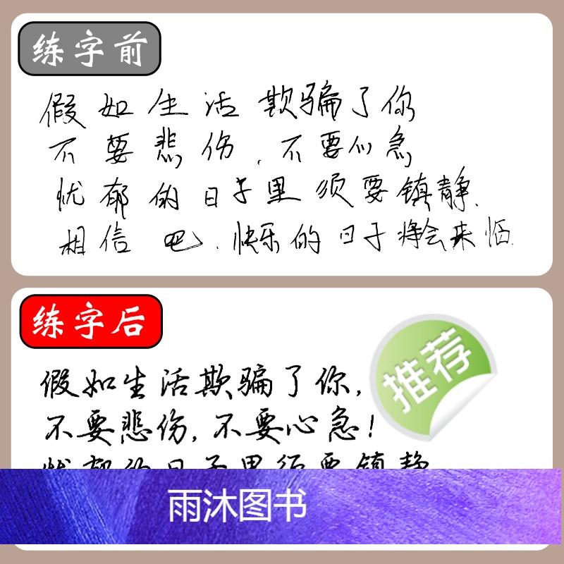 [正版]控笔字贴大人行楷字帖硬笔女生行楷速成古风练字秘籍练字神器字帖练字帖凹槽反复使用练字板控笔训练字帖高清大图