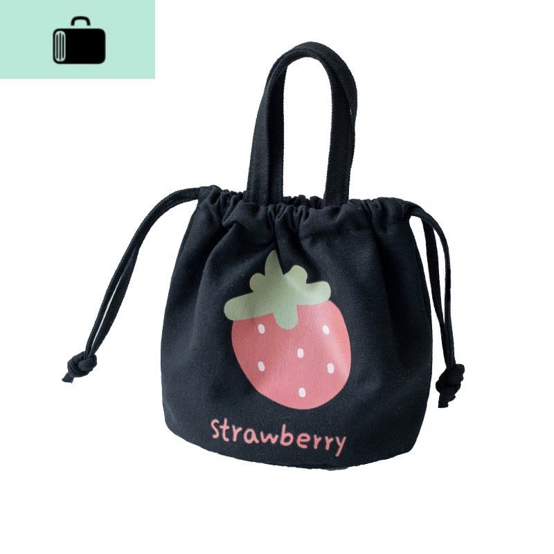 可爱小包清新莓包帆布包女 手提包水桶包儿童手提包带饭便当包NEW LAKE女士单肩包图片