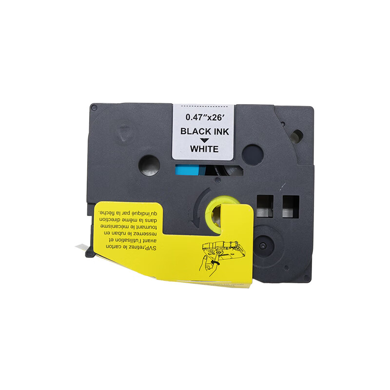 扬帆耐立(YFHC)标签色带 白底黑字12mm 适用于兄弟PT1000等 TZe-231高清大图