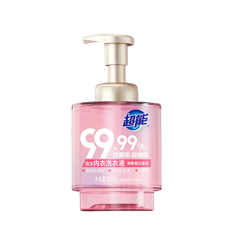 超能 泡沫 内衣洗衣液 500g