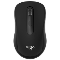 爱国者(AIGO) 2.4G无线鼠标安静无声可爱游戏办公家用小巧精致 M21 黑色