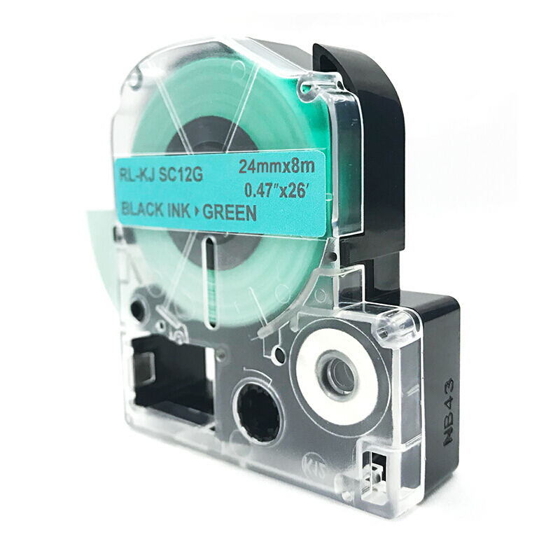 扬帆耐立(YFHC) 锦宫SC24G标签色带(绿底黑字/24mm) 适用SR230C/230CH/530C/550C