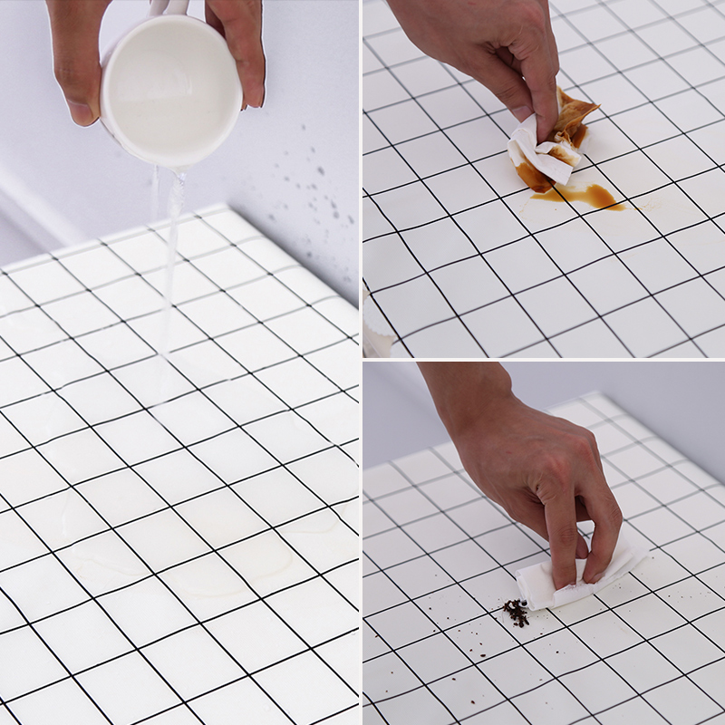 床头柜盖布防水防油免洗北欧家用防尘罩套卧室床头盖巾冰箱防尘布 两只火烈鸟 40*50cm高清大图