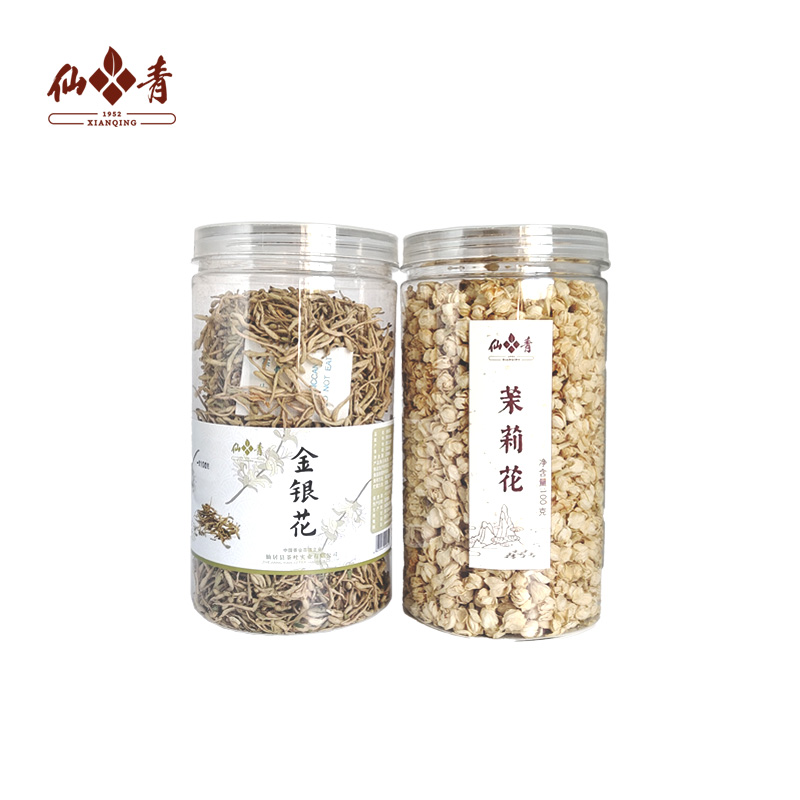 仙青一级茉莉花金银花200g罐装高清大图
