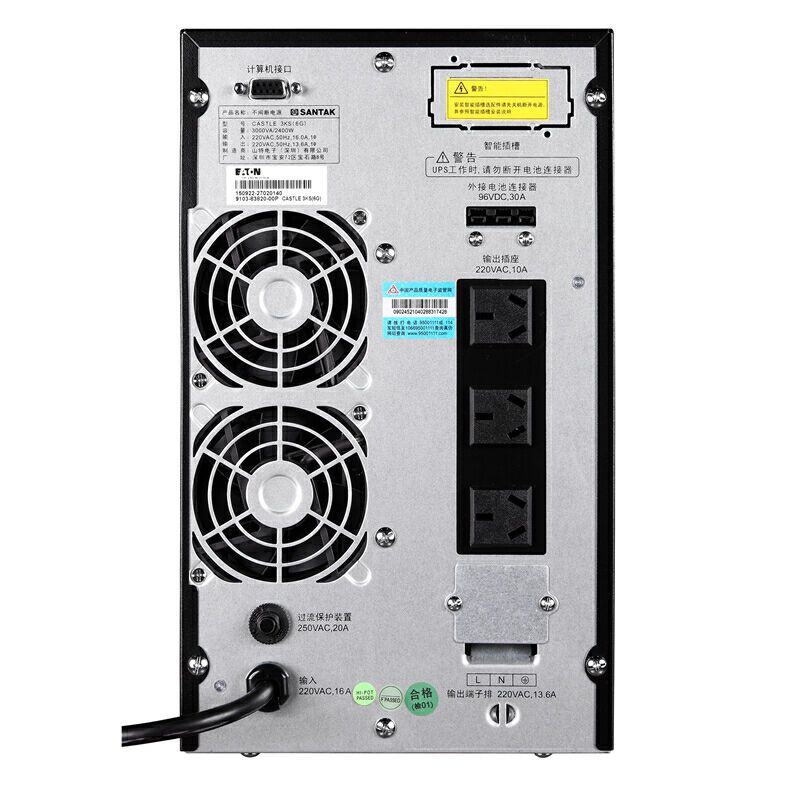 山特(SANTAK) C3KS 3KVA/2400W 外接电池长效机单主机 在线式UPS不间断电源(单位 :台)高清大图