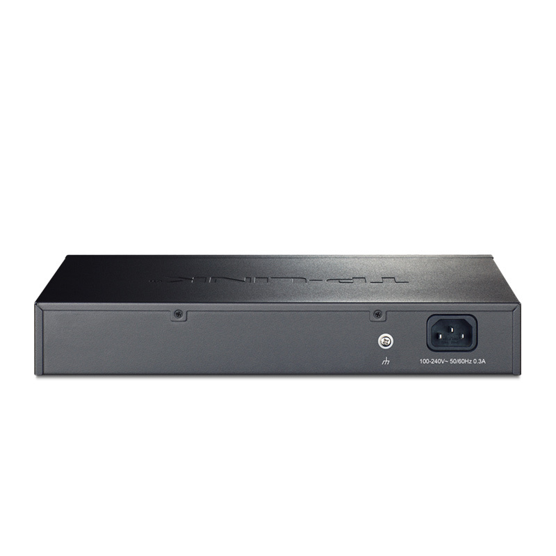 普联(TP-LINK)16口百兆铁壳桌面非网管交换机SF1016D分线器监控可上机柜架网吧防雷 1个装