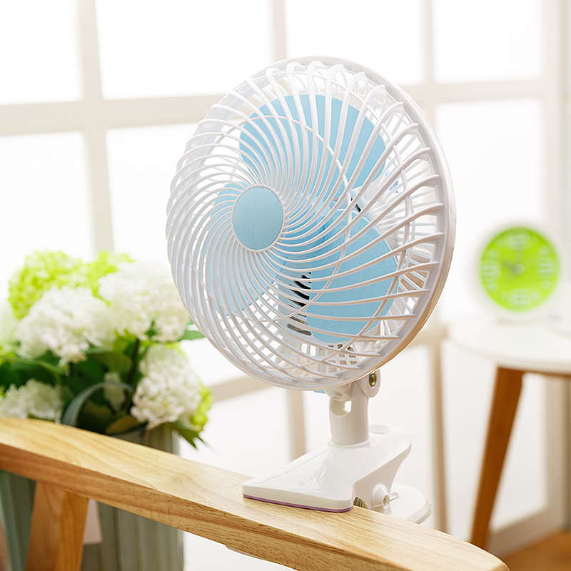 学生宿舍寝室床上小风扇静音迷你办公室电风扇台式家用台夹扇
