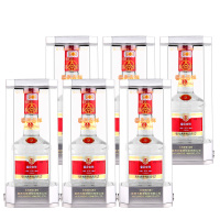 [五粮液宜宾总厂产]五粮液富贵吉祥柔和52度500ml*6瓶浓香型高度白酒礼盒配送礼品袋