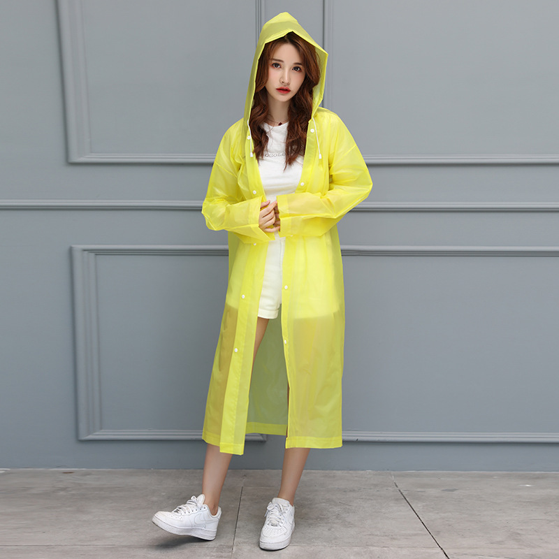 时尚成人长款雨衣女雨披带帽男女户外徒步旅游工作雨衣非性