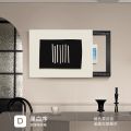 茹洋 极简约超薄电表箱抽象餐厅装饰画 个 60*45（覆盖50横35高） D款-黑白序