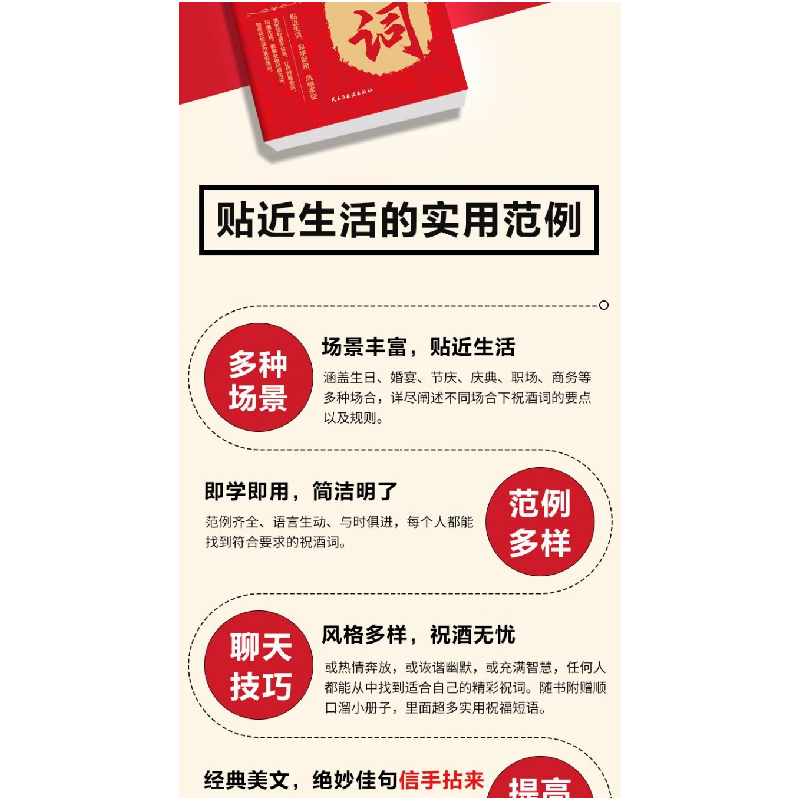 正版新书]祝酒词附赠顺口溜 高情商表达 酒桌文化人际交往职场应高清大图