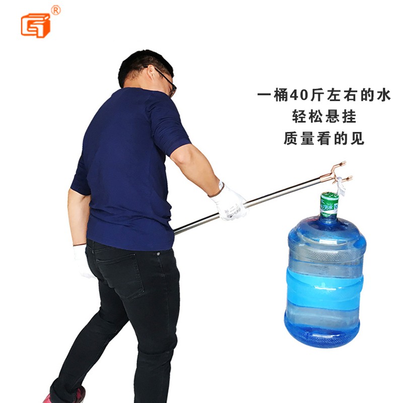 304不锈钢晾衣叉 衣叉杆非伸缩挑衣服棍家用挂衣杆凉撑衣杆晒衣叉 三维工匠 1.08米衣叉玫瑰金晾衣杆高清大图