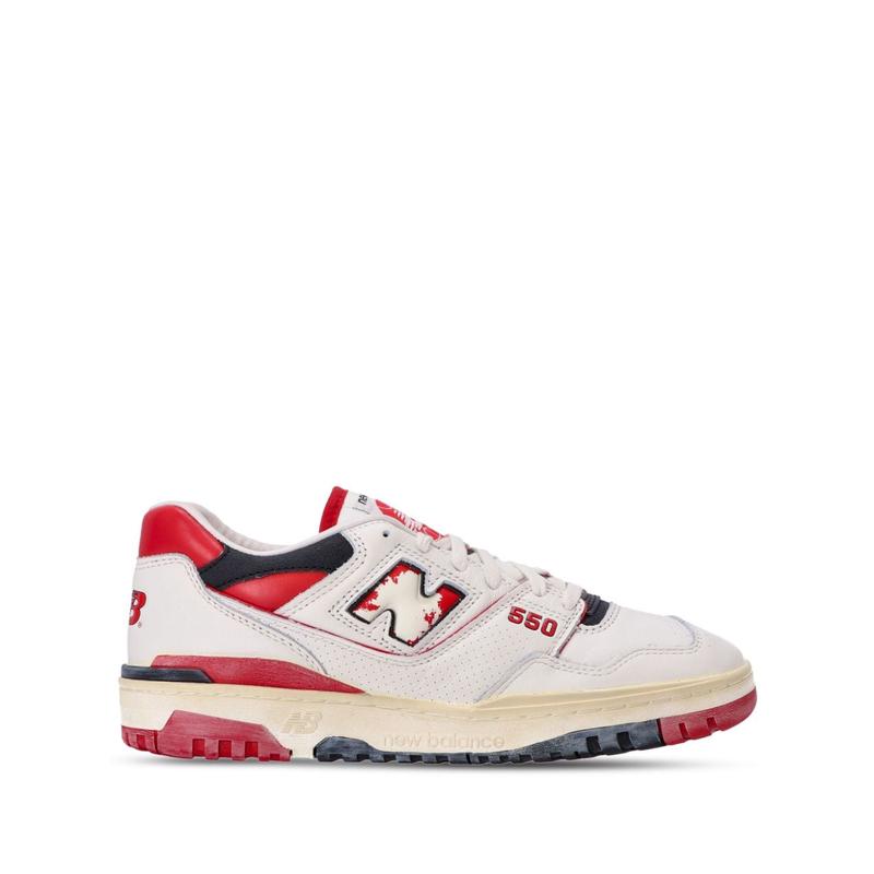 New Balance多彩皮革运动跑鞋男休闲百搭舒适潮牌硫化底橡胶底 sn高清大图