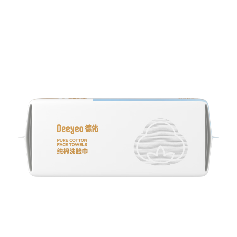 德佑洗脸巾悬挂洗脸巾医护级婴幼儿可用产品亲肤不刺激100片*3包高清大图