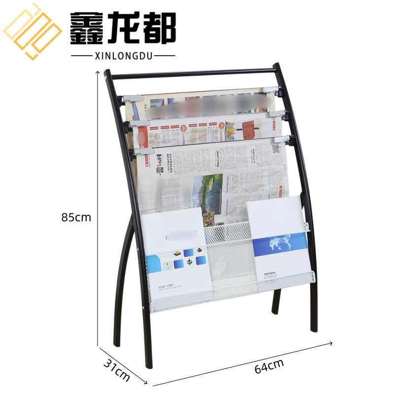 鑫龙都书报架63cm高清大图