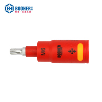 宝合(BOOHER)3/8“系列双色绝缘12角旋具筒套M6x75mm YX