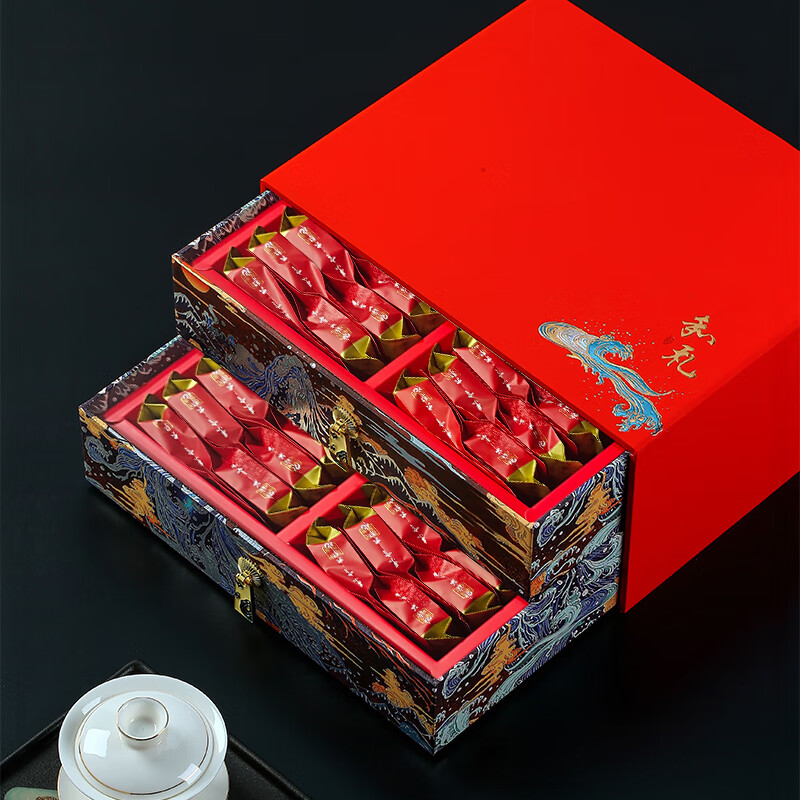 素言茶坊 和礼 大红袍双层礼盒 500g(单位:盒)