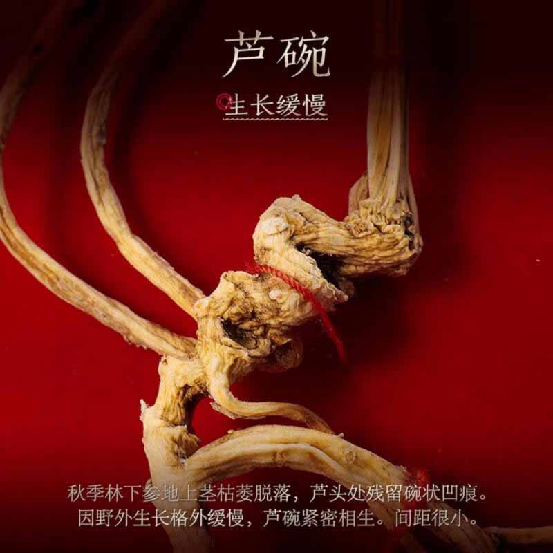 长白山人参林下参礼盒约40-45年干货礼盒大补元气林下参15-20g*1盒高清大图