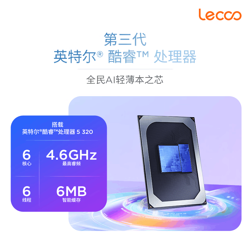 联想(Lenovo)来酷Air16 16英寸超轻笔记本电脑 3代酷睿Core5 320 12G 1T 霜雪银 高色域 约990g超轻机身 办公学习图片