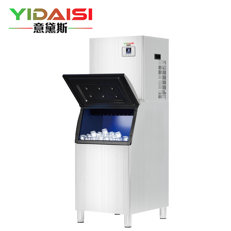 意黛斯制冰机商用制冰机全自动方块制冰机机奶茶店咖啡店酒吧制冰机自来水全自动制冰机210冰格YDS-CIM-2100F
