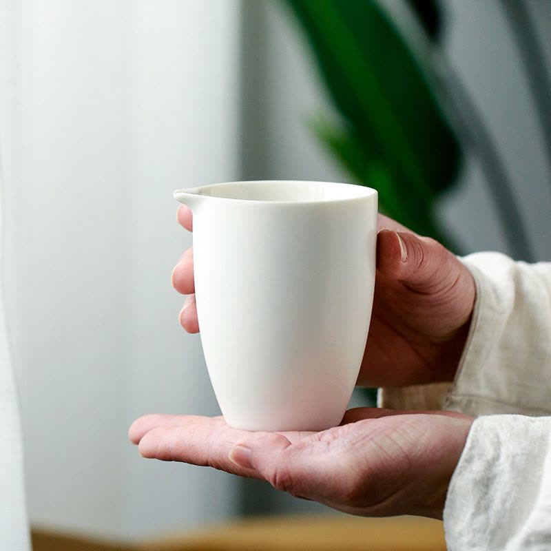 苏氏陶瓷茶具套装脂白简约功夫茶具带干泡茶盘套组图片