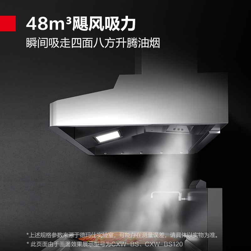 德玛仕(DEMASHI)油烟净化一体机商用 不锈钢烟罩抽油烟机低空油烟净化器 双头CXW-DS200