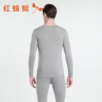 红蜻蜓(RED DRAGONFLY)男款保暖内衣热销薄款圆领男士保暖内衣套装男士莫代尔贴身保暖内衣男士打底秋衣秋裤