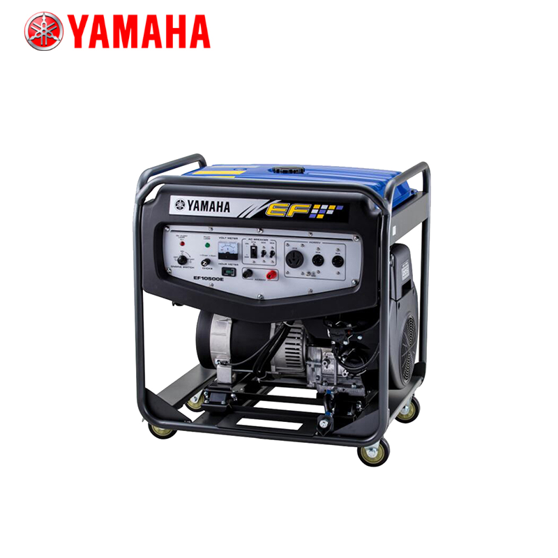 日本进口雅马哈汽油发电机8KW家用四冲程单相电启动工程铁路EF10500E