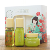 百雀羚(PECHOIN)三生花玲珑玉润水滢旅行小样套装20ml+20ml+8g「平衡保湿 水润滋养」补水保湿收缩毛孔