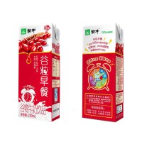蒙牛谷粒晚牛奶红谷学生成人谷物牛奶饮品250ml*12盒整箱