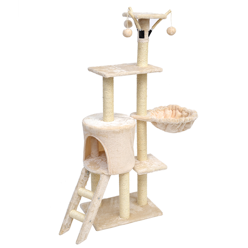 猫爬架猫窝猫树一体猫咪多层跳台夏天爬猫架通天柱树屋多功能架子高清大图