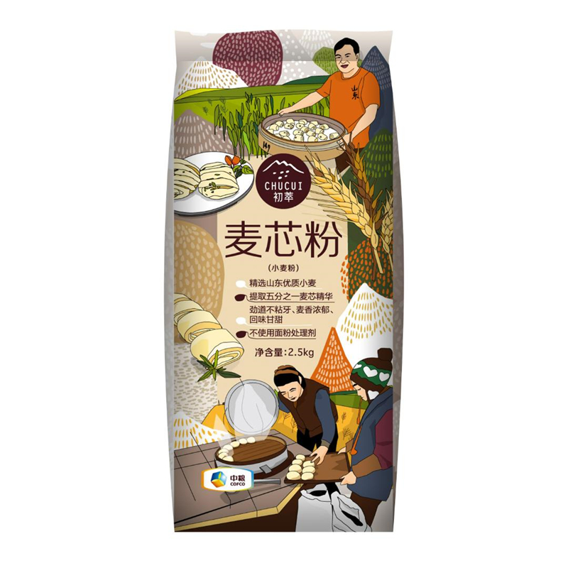 中粮初萃麦芯粉2.5kg 单位:袋
