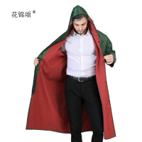 花锦颂 军绿色长款连体雨衣 4XL