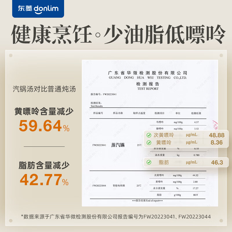 东菱(Donlim)家用多功能蒸炖煮一体锅隔水炖盅汽锅(煮锅+陶瓷汽锅)DL-9009高清大图