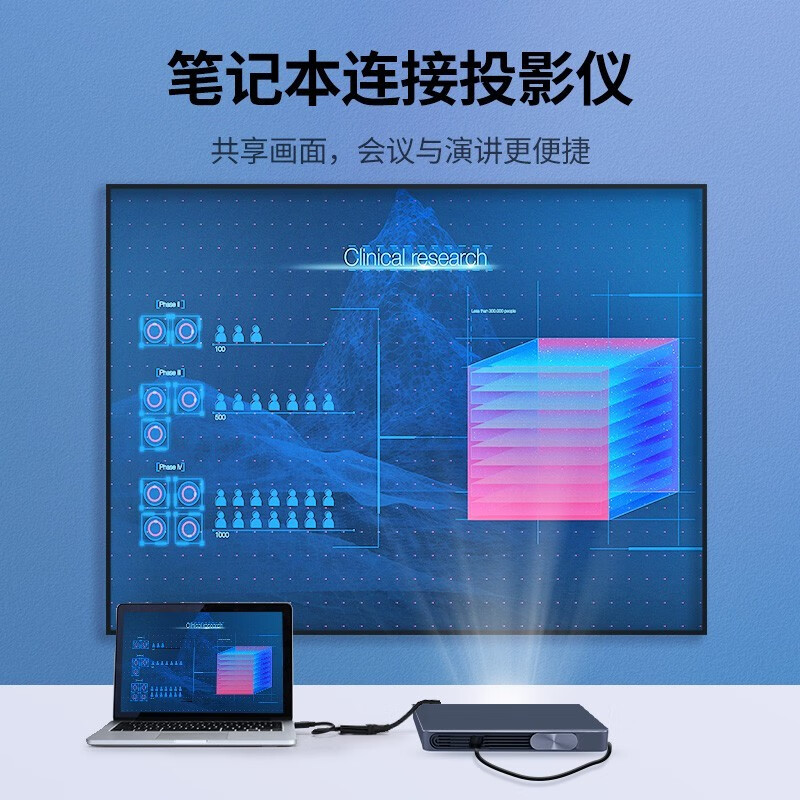绿联VGA转HDMI转换器带音频供电 1080P 音频供电合一高清大图