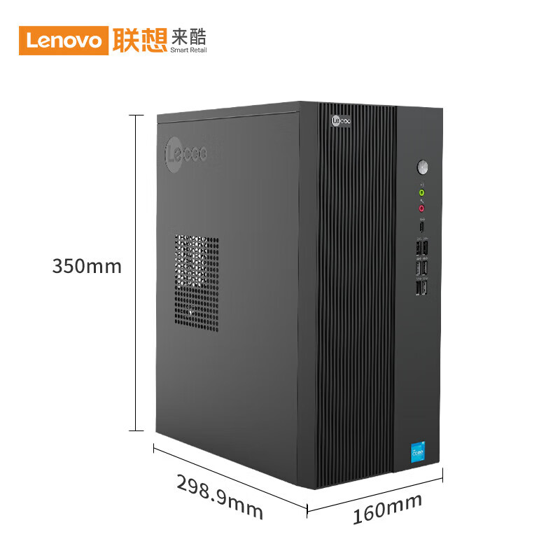 来酷 LECOO D4900台式电脑主机 商用办公台式电脑 单主机(无显示器)i5-12400 16G+512G高清大图