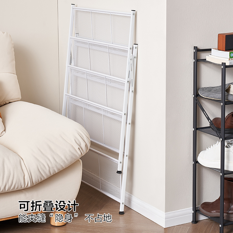 全友家居入户门口家用可折叠多层鞋架小户型简易置物架高清大图