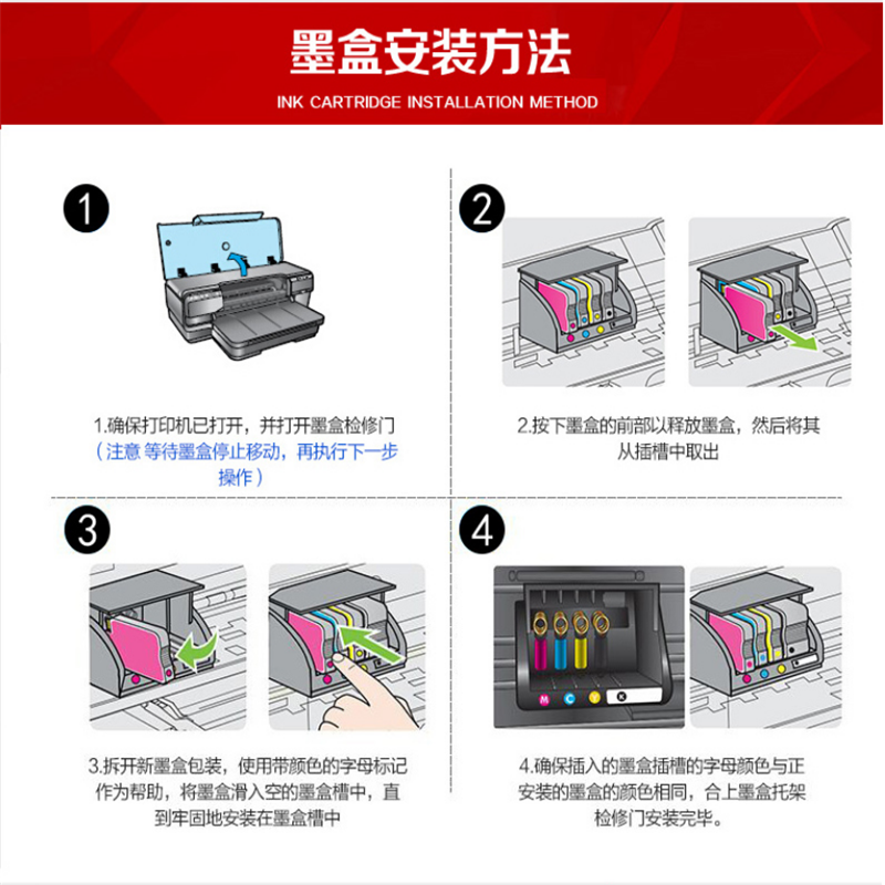天威(PRINT-RITE)951适用惠普打印机HP Pro 8100四色墨盒