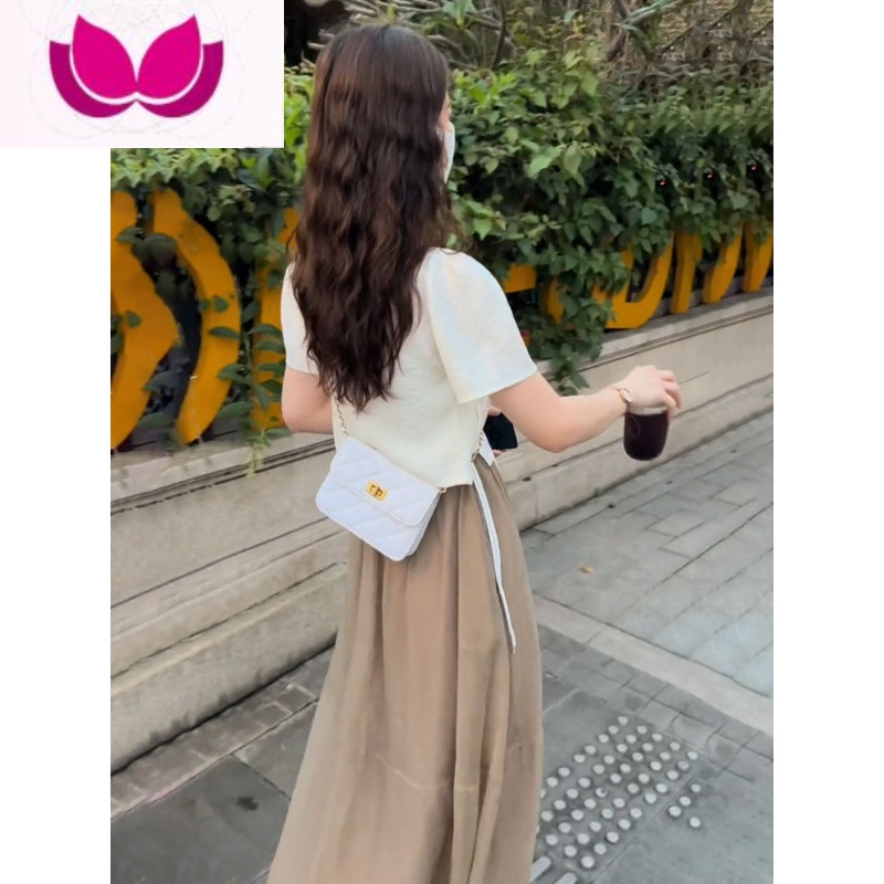 七斓轻熟风裙子港味盐系穿搭上衣套成套搭配女装半身裙时尚套装高清大图