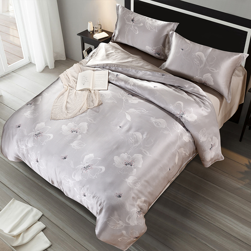 丝煌真丝四件套桑蚕丝床上用品真丝被套床单婚庆丝绸床品套件参数