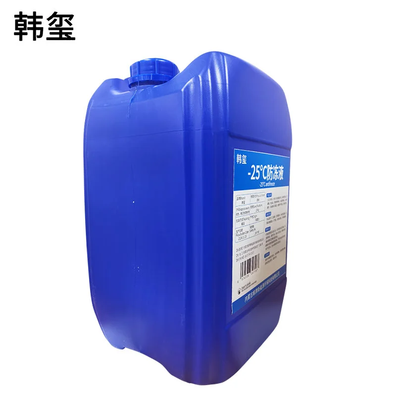 韩玺 -25℃防冻液 发动机冷却液 乙二醇防冻液 25Kg/桶高清大图