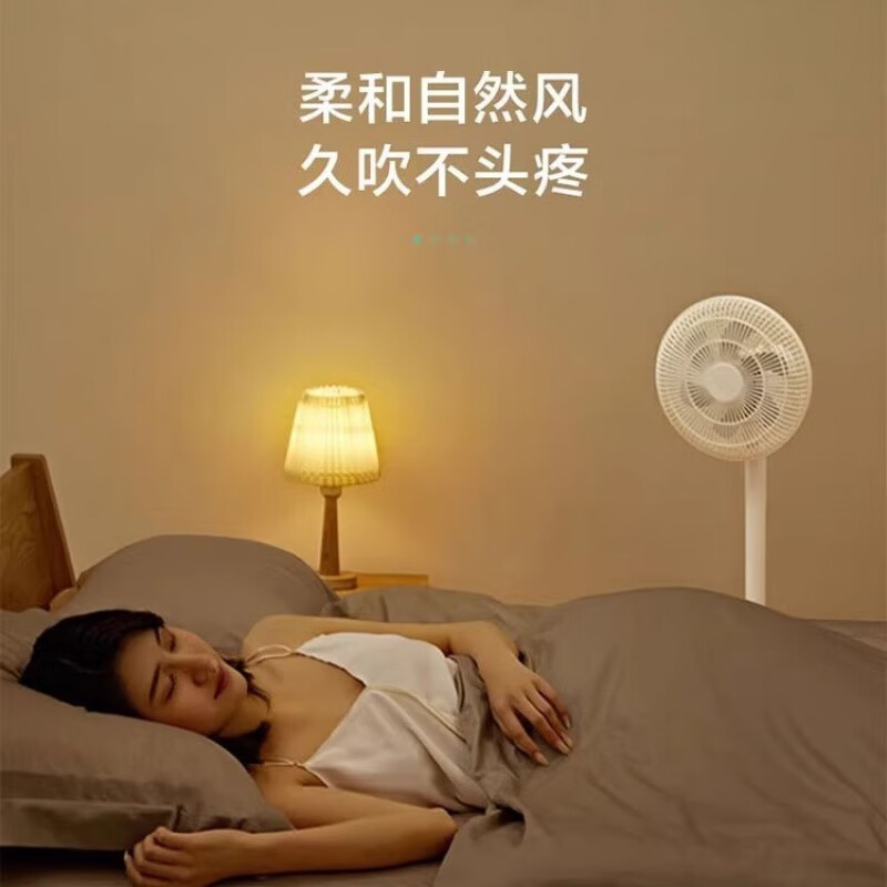 艾美特落地扇节能大风力空气循环摇头立式风扇轻音定时省电大风量电风扇 LPF06[mini基础款]高清大图