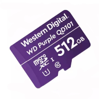 西部数据(WD)512GB TF卡 手机内存卡 行车记录仪/安防监控专用视频存储卡 耐用型CLASS 10