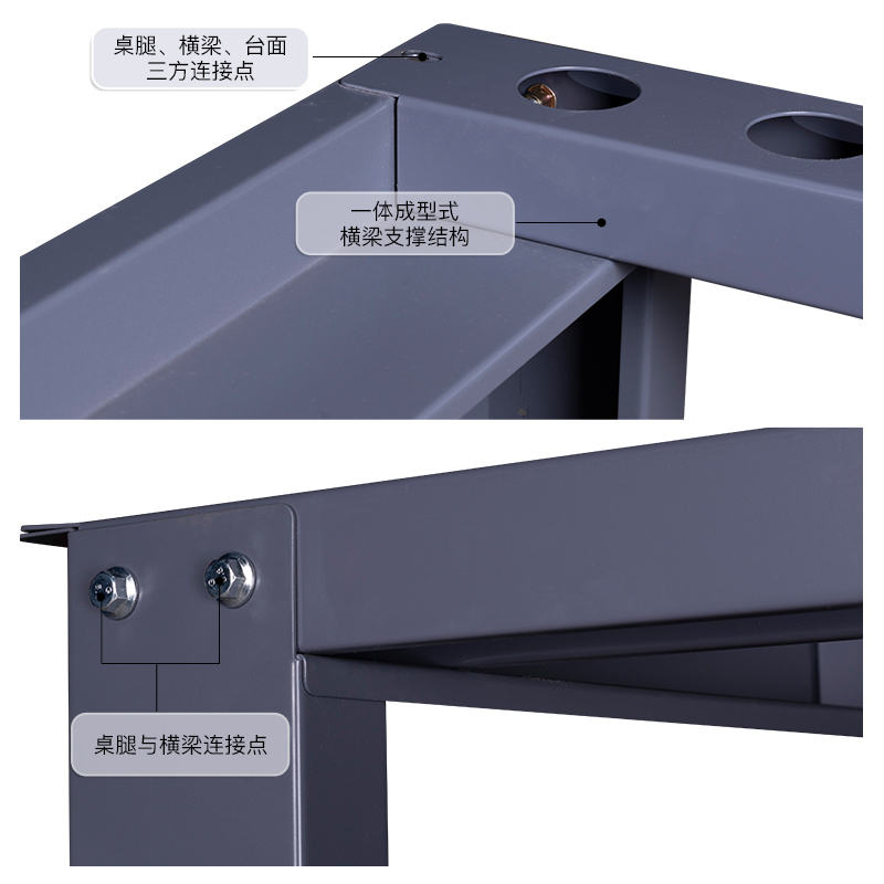 尔迈 钳工工作台操作台打包检验台工具桌子防静电工作台桌2.1米BQ款