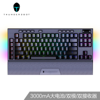 雷神(THUNDEROBOT)无线游戏机械键盘茶轴KL30T全键无冲 抗压钢板 快久准脆精确制动 双接收器