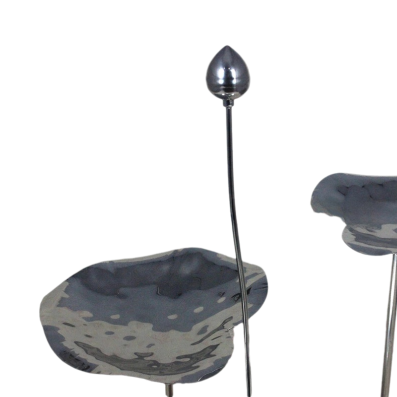 [疆不凡]点心甜品蛋糕架 三头荷花盘架高清大图