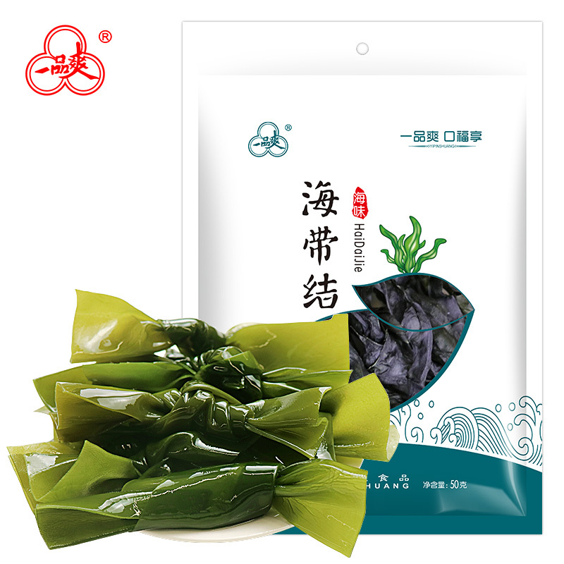 一品爽 海带结50g 海产干货 干海带 海带干货 煲汤炖菜 火锅食材